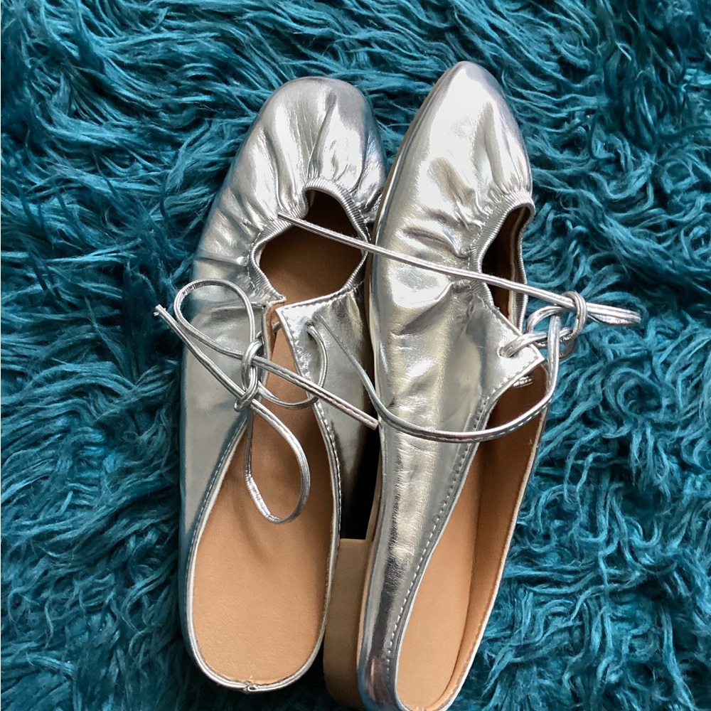 Silver Women's Mules - Picture 5 of 8